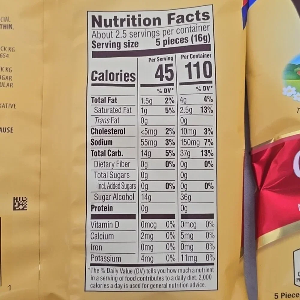 4 PACK Werther's Original SUGAR FREE CARAMEL Hard Candies 1.46oz bag Each